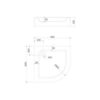 Душевой поддон Kolo Standart Plus 80х80 (XBN1480000)