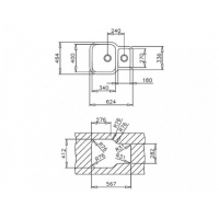 Кухонная мойка Teka BE 1 1/2 B 625 REV (10125160)