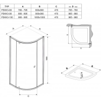 Душевой уголок RAVAK Pivot PSKK3-90 белый/хром-transparent 37677100Z1