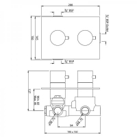 Cмеситель для ванны JAQUAR Florentine FLR-CHR-5693