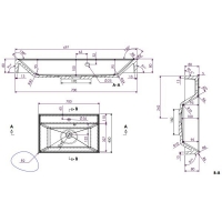 Умывальник Fancy Marble Signe 700 (0407101)