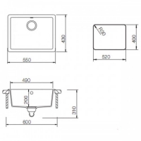 Мойка TEKA Radea 490/370 TG (40143665) алебастр