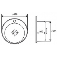 Мойка  Imperial 490A (0,6мм) Satin IMP490A06SAT