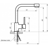 Imperial (6103) 407 Кухня U Нерж. IMP6103407