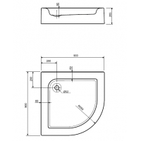 Душевой поддон Kolo Standart Plus 90x90 (XBN1490000)