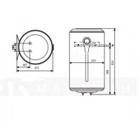 Водонагреватель Atlantic Ego Steatite 80 VM 080 D400-1-BC 1200W, 851276
