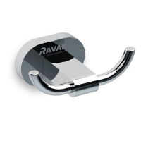 Двойной крючок RAVAK хром X07P186