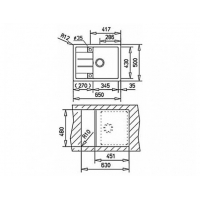 Кухонная мойка Teka ASTRAL 45 B-TG (40143515) алебастр