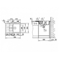 Кухонная мойка Teka ASTRAL 60 B-TG (40143525) алебастр