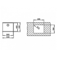 Кухонная мойка Teka BE LINEA 50.40 R15 (10125134)