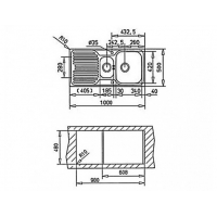 Кухонная мойка Teka PRINCESS 1 1/2 B 1D (30000184)