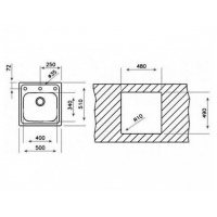 Кухонная мойка Teka ELINE 1B (11137003)